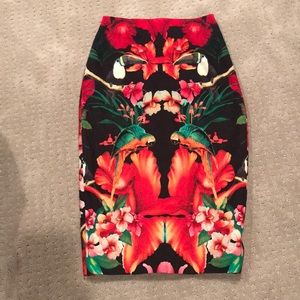 Ted Baker Tropical Pencil Skirt Size 0